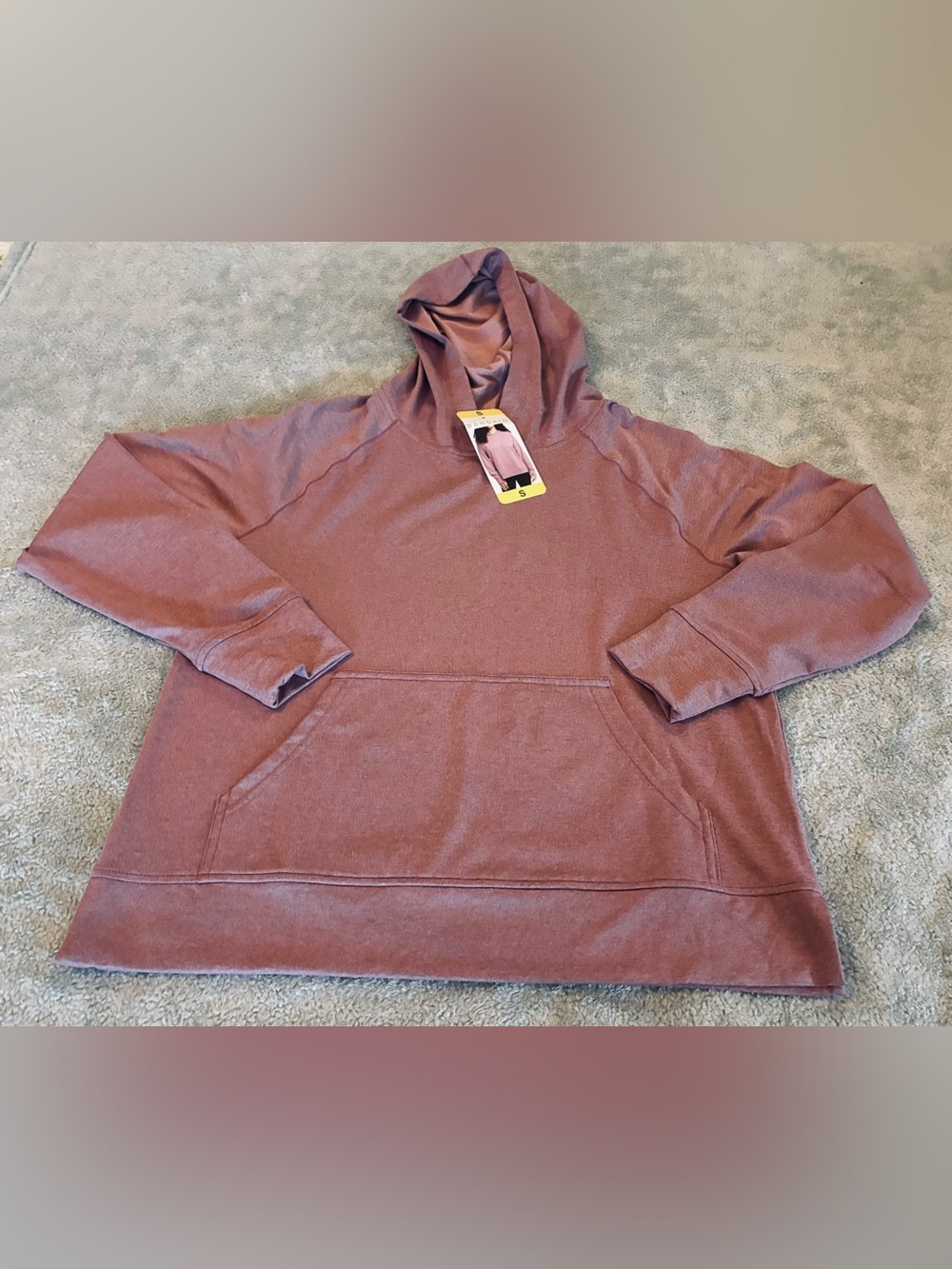 Women’s Danskin Size Small Hooded Pullover Sweater - Dusty Mauve NWT